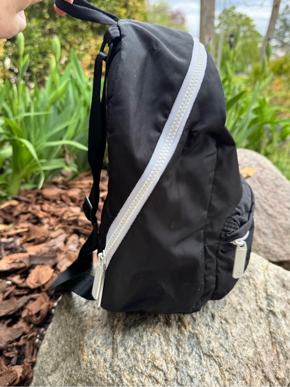Adidas Classic trefoil black and white mini backpack unisex - Picture 4 of 6